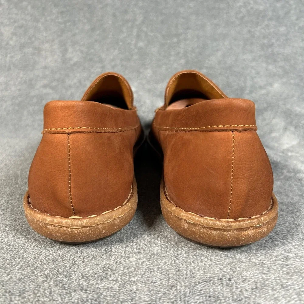 Born Leather Loafers Tan Brown Slip On Casual Shoes BM0004116 Mens 10.5 NEW - Picture 7 of 14